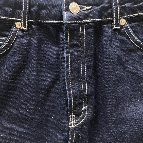 Topshop Denim Miniskirt Frayed Hem - Picture 3 of 6